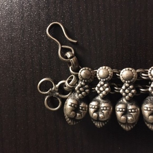 Vintage 90s Indian Lion Metalwork Anklet - Picture 3 of 5